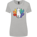 LGBT Kitsune Fox Gay Pride Womens Wider Cut T-Shirt Sports Grey