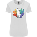 LGBT Kitsune Fox Gay Pride Womens Wider Cut T-Shirt White