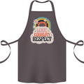 LGBT Love Equality Respect Gay Pride Day Cotton Apron 100% Organic Dark Grey