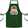 LGBT Love Equality Respect Gay Pride Day Cotton Apron 100% Organic Forest Green
