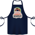 LGBT Love Equality Respect Gay Pride Day Cotton Apron 100% Organic Navy Blue