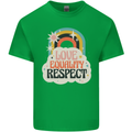 LGBT Love Equality Respect Gay Pride Day Mens Cotton T-Shirt Tee Top Irish Green