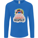 LGBT Love Equality Respect Gay Pride Day Mens Long Sleeve T-Shirt Royal Blue