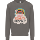 LGBT Love Equality Respect Gay Pride Day Mens Sweatshirt Jumper Charcoal