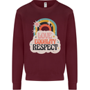 LGBT Love Equality Respect Gay Pride Day Mens Sweatshirt Jumper Maroon