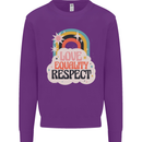 LGBT Love Equality Respect Gay Pride Day Mens Sweatshirt Jumper Purple