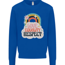 LGBT Love Equality Respect Gay Pride Day Mens Sweatshirt Jumper Royal Blue