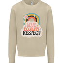 LGBT Love Equality Respect Gay Pride Day Mens Sweatshirt Jumper Sand