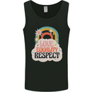 LGBT Love Equality Respect Gay Pride Day Mens Vest Tank Top Black