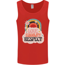 LGBT Love Equality Respect Gay Pride Day Mens Vest Tank Top Red