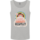 LGBT Love Equality Respect Gay Pride Day Mens Vest Tank Top Sports Grey
