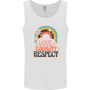 LGBT Love Equality Respect Gay Pride Day Mens Vest Tank Top White