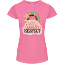 LGBT Love Equality Respect Gay Pride Day Womens Petite Cut T-Shirt Azalea
