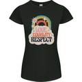 LGBT Love Equality Respect Gay Pride Day Womens Petite Cut T-Shirt Black