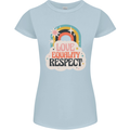 LGBT Love Equality Respect Gay Pride Day Womens Petite Cut T-Shirt Light Blue
