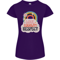 LGBT Love Equality Respect Gay Pride Day Womens Petite Cut T-Shirt Purple