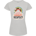 LGBT Love Equality Respect Gay Pride Day Womens Petite Cut T-Shirt Sports Grey