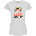 LGBT Love Equality Respect Gay Pride Day Womens Petite Cut T-Shirt White