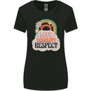 LGBT Love Equality Respect Gay Pride Day Womens Wider Cut T-Shirt Black