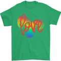 LGBT Love Gay Pride Day Awareness Mens T-Shirt Cotton Gildan Irish Green