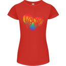 LGBT Love Gay Pride Day Awareness Womens Petite Cut T-Shirt Red