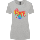 LGBT Love Gay Pride Day Awareness Womens Wider Cut T-Shirt Sports Grey