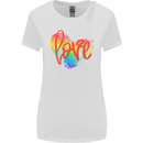 LGBT Love Gay Pride Day Awareness Womens Wider Cut T-Shirt White
