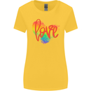 LGBT Love Gay Pride Day Awareness Womens Wider Cut T-Shirt Yellow