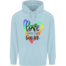 LGBT Love Has No Gender Gay Pride Day Childrens Kids Hoodie Light Blue