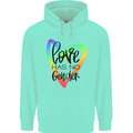 LGBT Love Has No Gender Gay Pride Day Childrens Kids Hoodie Peppermint