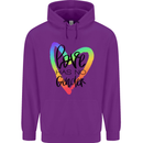 LGBT Love Has No Gender Gay Pride Day Childrens Kids Hoodie Purple