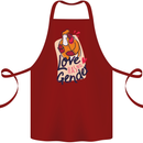 LGBT Love Has No Gender Gay Pride Day Cotton Apron 100% Organic Maroon