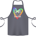 LGBT Love Has No Gender Gay Pride Day Cotton Apron 100% Organic Steel