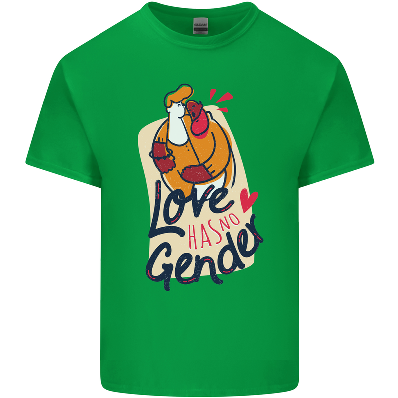 LGBT Love Has No Gender Gay Pride Day Kids T-Shirt Childrens Irish Green