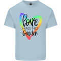 LGBT Love Has No Gender Gay Pride Day Kids T-Shirt Childrens Light Blue