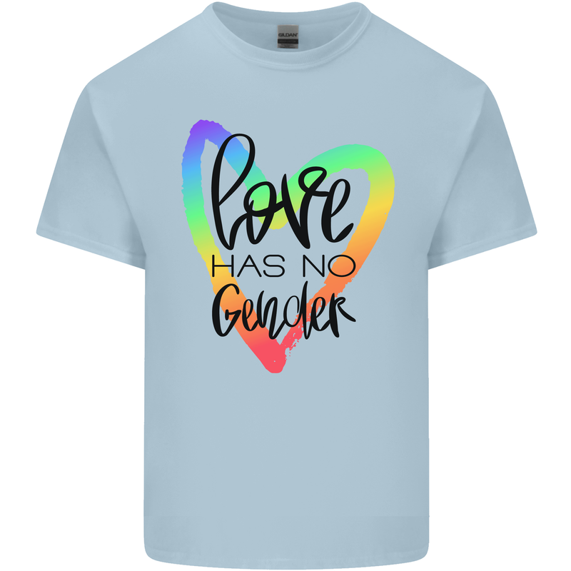 LGBT Love Has No Gender Gay Pride Day Kids T-Shirt Childrens Light Blue