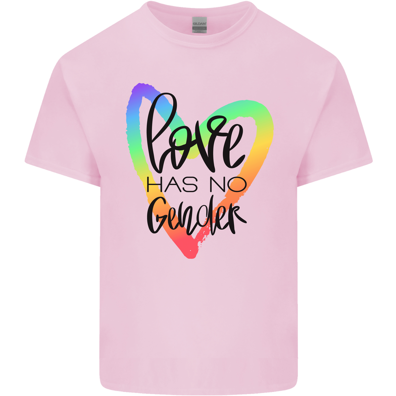 LGBT Love Has No Gender Gay Pride Day Kids T-Shirt Childrens Light Pink