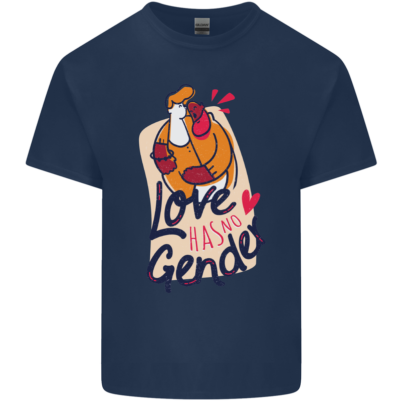 LGBT Love Has No Gender Gay Pride Day Kids T-Shirt Childrens Navy Blue