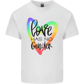 LGBT Love Has No Gender Gay Pride Day Kids T-Shirt Childrens White