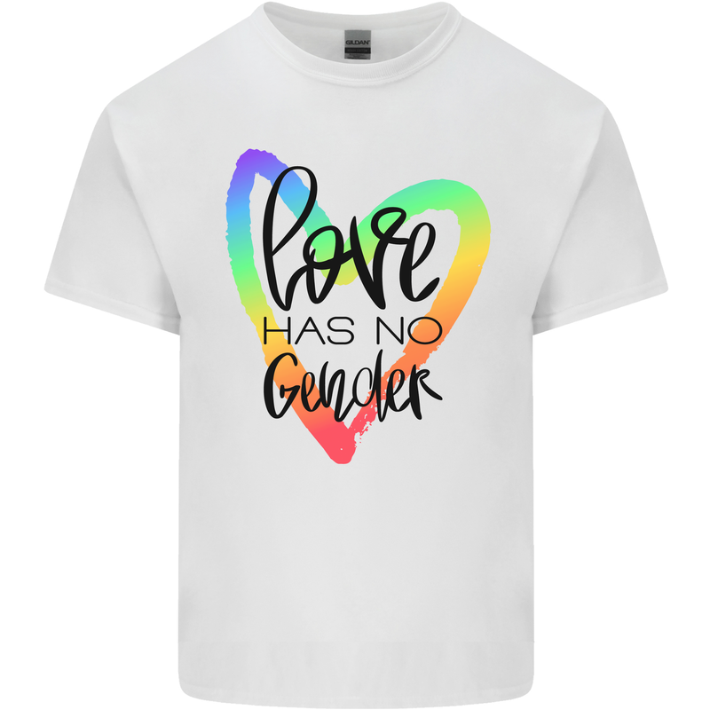 LGBT Love Has No Gender Gay Pride Day Kids T-Shirt Childrens White