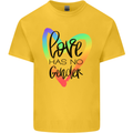 LGBT Love Has No Gender Gay Pride Day Kids T-Shirt Childrens Yellow