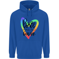 LGBT Love Has No Gender Gay Pride Day Mens 80% Cotton Hoodie Royal Blue