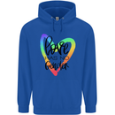 LGBT Love Has No Gender Gay Pride Day Mens 80% Cotton Hoodie Royal Blue