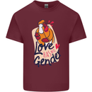 LGBT Love Has No Gender Gay Pride Day Mens Cotton T-Shirt Tee Top Maroon