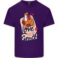 LGBT Love Has No Gender Gay Pride Day Mens Cotton T-Shirt Tee Top Purple