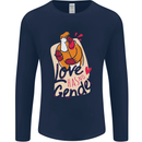 LGBT Love Has No Gender Gay Pride Day Mens Long Sleeve T-Shirt Navy Blue