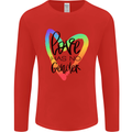 LGBT Love Has No Gender Gay Pride Day Mens Long Sleeve T-Shirt Red