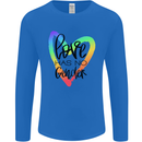 LGBT Love Has No Gender Gay Pride Day Mens Long Sleeve T-Shirt Royal Blue