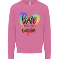 LGBT Love Has No Gender Gay Pride Day Mens Sweatshirt Jumper Azalea