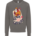 LGBT Love Has No Gender Gay Pride Day Mens Sweatshirt Jumper Charcoal